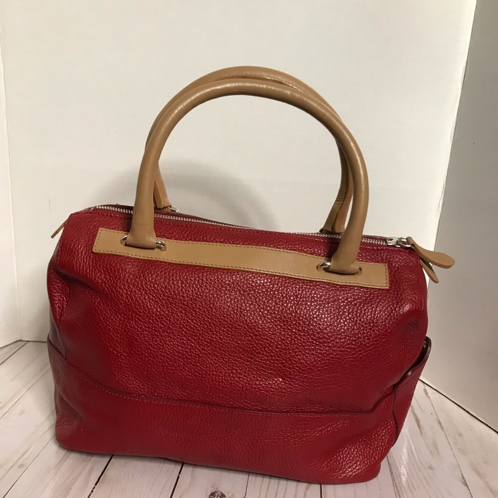 FURLA PEBBLE LEATHER SATCHEL - Picture 7 of 11